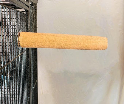 Polly's Pastels Nail Trimming & Beak Conditioning Safety Perch for Cockatiels, Cockatoos, Macaws, Parakeets, Budgies, Parrots and All Other Birds (Coral, Large-1 1/2" Dia. x 9" Long)