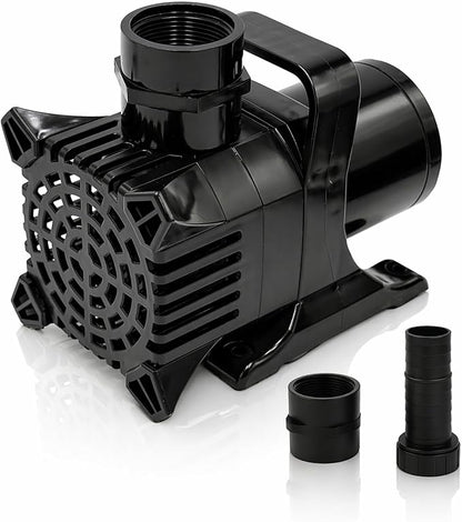HALF OFF PONDS Submersible Water Pump, 1,600 GPH Pond Pump with 33FT Power Cord and 18FT Max Head, 156W Ultra Quiet Energy Efficient Pump for Koi Pond, Fountain, Waterfall, Water Garden, Skimmer