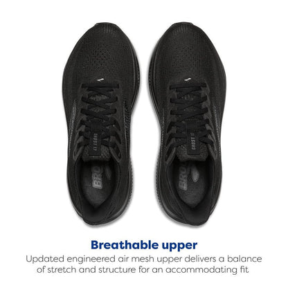 Brooks Men’s Ghost 17 Neutral Running Shoe - Black/Black/Ebony - 7 X-Wide