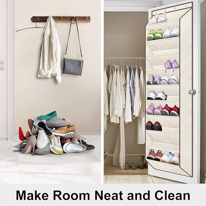SLEEPING LAMB Shoe Rack for Door, Kids Door Shoe Organizer for Closet hanger