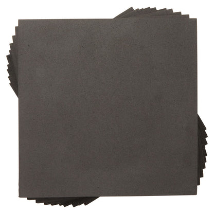 Bright Creations Black Dense Foam Squares - 10-Pack, 9.6 x 9.6 In, 3mm Thick EVA Sheets - Craft Foam Sheets for Cosplay & Custom Art