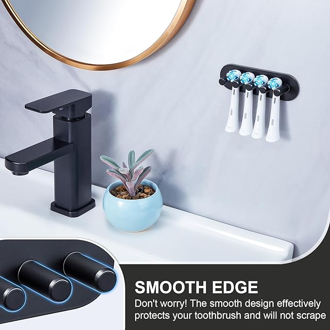 Electric Toothbrush Head Holder, Toothbrush Holders Wall Mounted, Adhesive