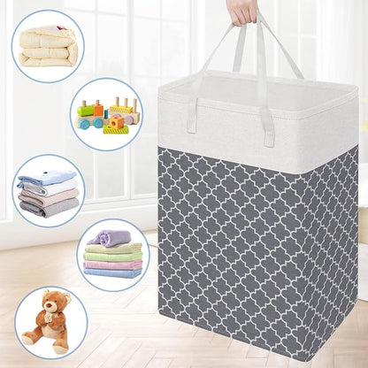 BlissTotes 3-Pack Laundry Basket, Freestanding＆Waterproof Laundry Hamper