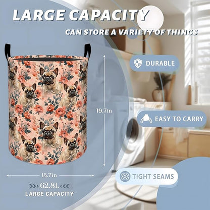 Cute Bulldog Laundry Basket