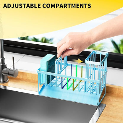 Cisily Blue Kitchen Sink Caddy Organzier
