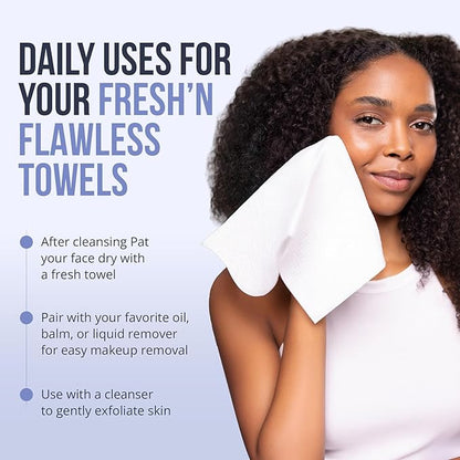 Zev Fresh’n Flawless Face Towels, Disposable Face Towelette