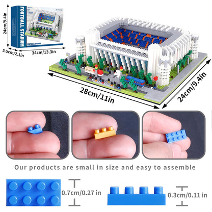 LANGLICHUN 3D Stadium Building Blocks Set Architectural Model Kit Sports Arena Display Building Toy Collectible Construction Set for Teens Adults Desk Home Office Decoration Gift 3500+PCS