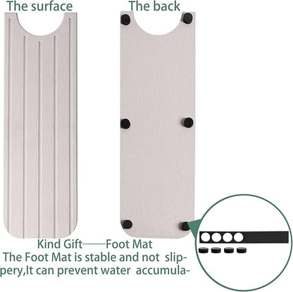 23.6inch x 4inch Kitchen Sink Faucet Mat, Water Absorbing Stone Faucet Splash