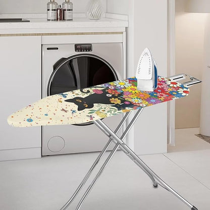 Flower Ironing Board Cover 15x54 Standard Size Black Cat Pattern Ironing Board