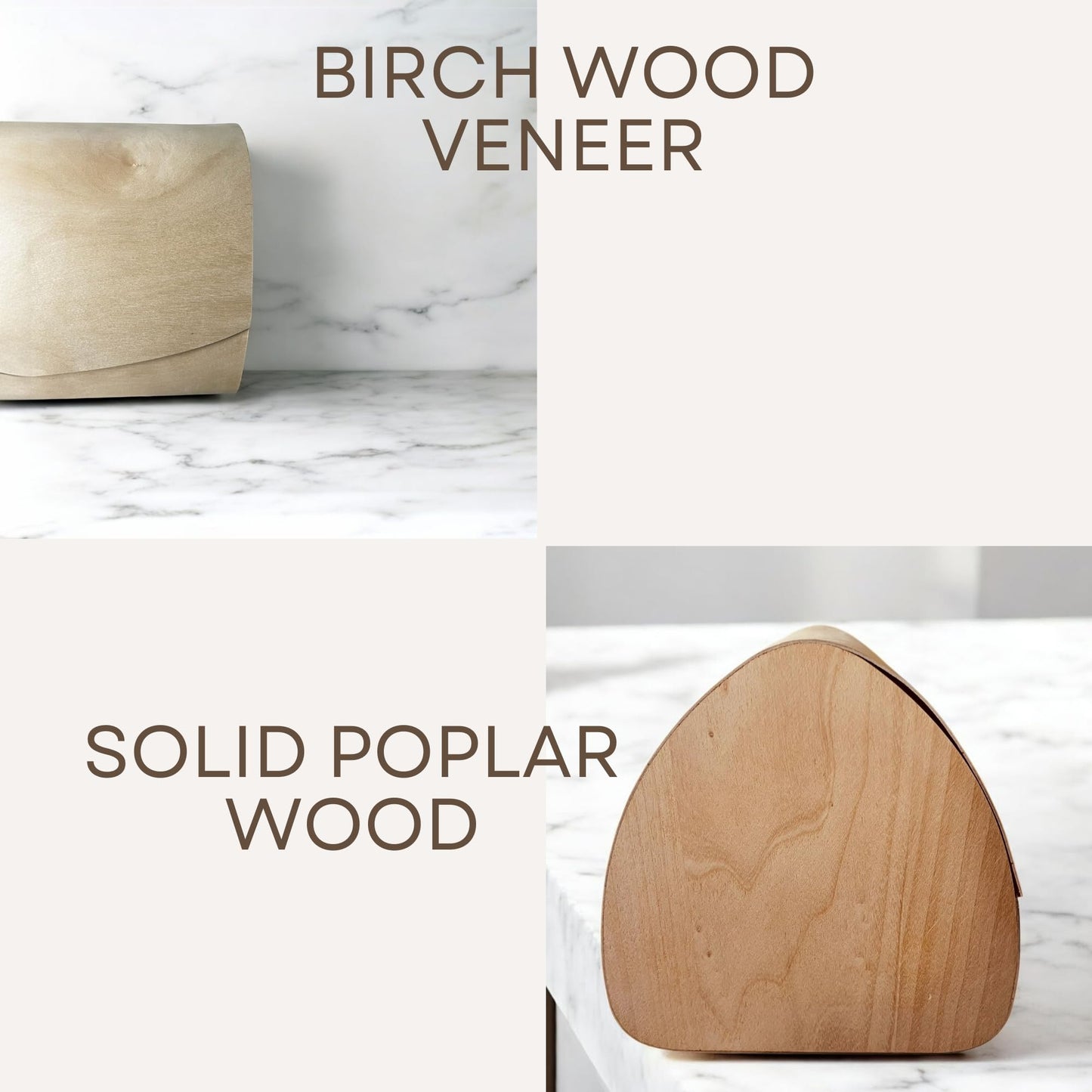 THE BIOPHILIQ Large Birch Wood Bread Box 15″ | Natural Bread Storage Bin for Kitchen Countertop, Eco-Friendly Loaf Keeper | No Assembly Needed| Lightweight & Portable for Picnic, Camping & Travel