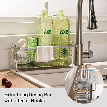 Sponge Holder for Kitchen Sink BANJEKT Sink Caddy Dish Sponge Holder Rustproof