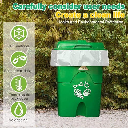 SWIHELP Tall Kitchen Trash Bags 13 Gallon Garbage Bags 50 Liters Plastic Trash