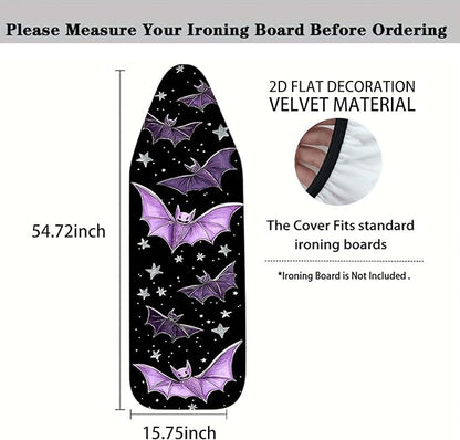 Nuxovilar Purple Bat & Star Ironing Board Cover, 15 * 54inch, Fit Most Standard