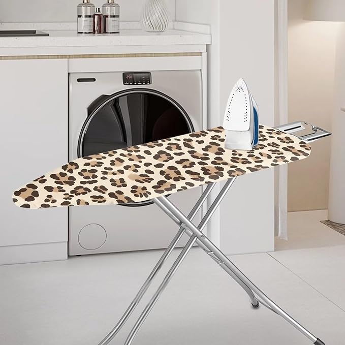 Leopard Ironing Board Cover and Pad Non-Slip Thick Resist Scorching Ironing