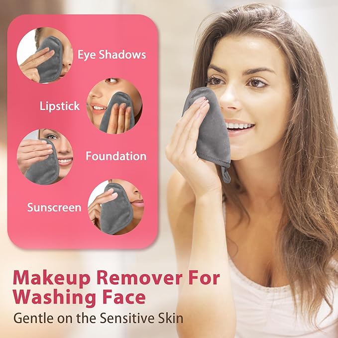 Makeup Remover Cloth, Makeup Remover Pads Microfiber Face Washcloth