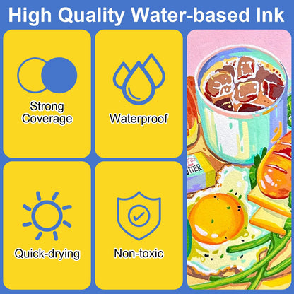 Amamao Acrylic Paint Markers, Soft Brush Tip Pens and Markers, Acrylic Paint Pens for Wood, Stone, Canvas, Glass, Fabric, Egg, Rock Painting and DIY Crafts Art Supplies (12)
