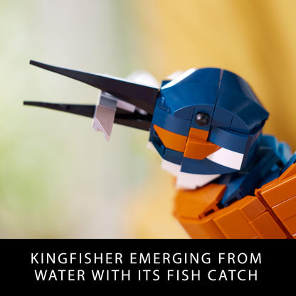 LEGO Icons Kingfisher Bird Model, Creative Set for Adults to Build and Display, Relaxing Project for Bird Lovers & Enthusiasts, Ideal Gift for Home and Office Décor, 10331