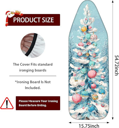 Nuxovilar Ironing Board Covers Snowy Winter Tree Pattern Polyester 15x54 Inches