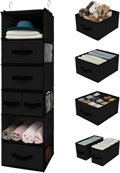 GRANNY SAYS Hanging Closet Organizer 6 Shelves, Closet Organization and Storage