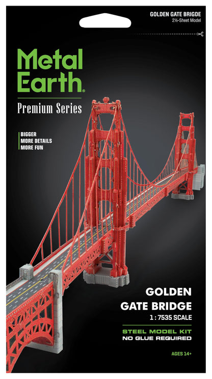 Metal Earth Premium Series Golden Gate Bridge 3D Metal Model Kit Fascinations