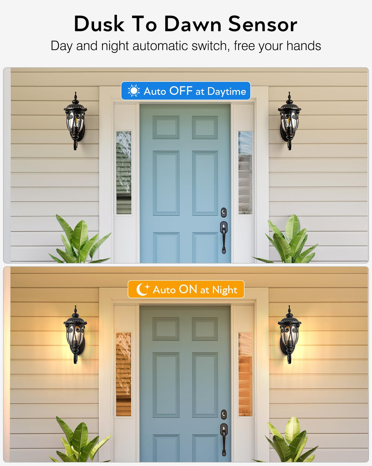 VIANIS Outdoor Light Fixture, 2 Pack Dusk to Dawn, Oil Rubbed Bronze, Waterproof Aluminum, Model f0f9729c-cbc0-4626-891c-c1