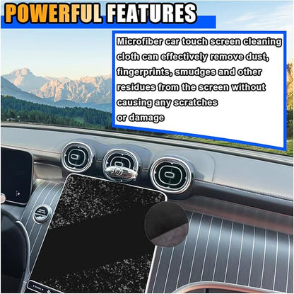 Round Car Touch Screen Cleaner Cloth, Microfiber Cleaning Pad Car Cleaning Wipes