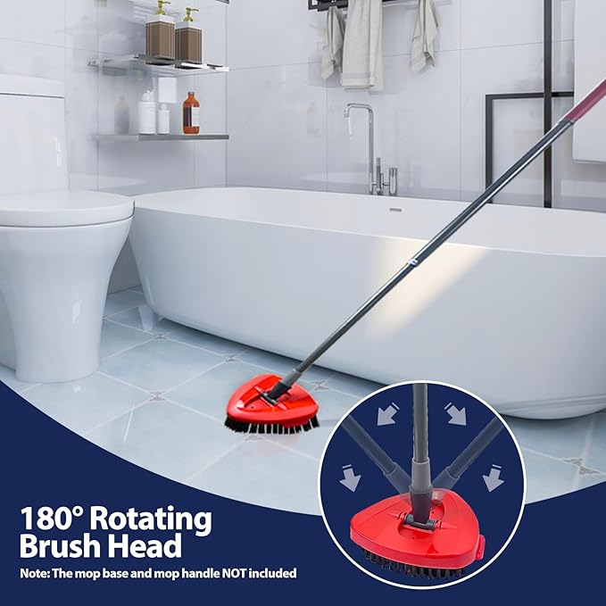 Spin Mop Scrub Brush Head, Hard Bristle Cleaning Scrubber Mop Head