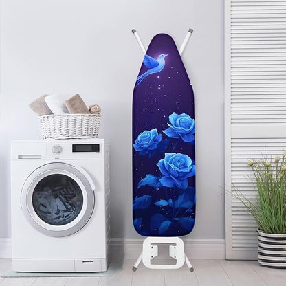 Ironing Board Cover with Elastic Edge, Rose Hummingbird Non Stick Scorch Stain