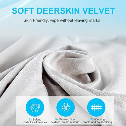 5 Pack Microfiber Cleaning Cloth, Lens Cleaning Cloth, Glasses Cloth Cell Phone