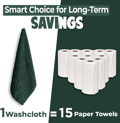 DAN RIVER 12 Pack Wash Cloths for Showering