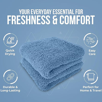 DAN RIVER 12 Pack Wash Cloths for Showering