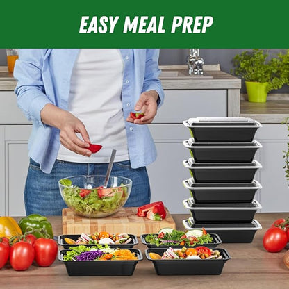 50 Pack 38 oz Meal Prep Containers Reusable