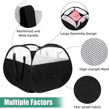 Collapsible Laundry Baskets, Tear Proof Pop Up Laundry Hamper