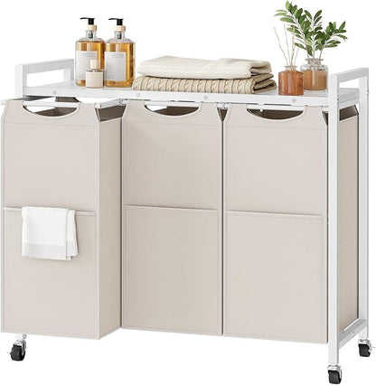 HOOBRO Laundry Sorter 3 Section, Laundry Hamper