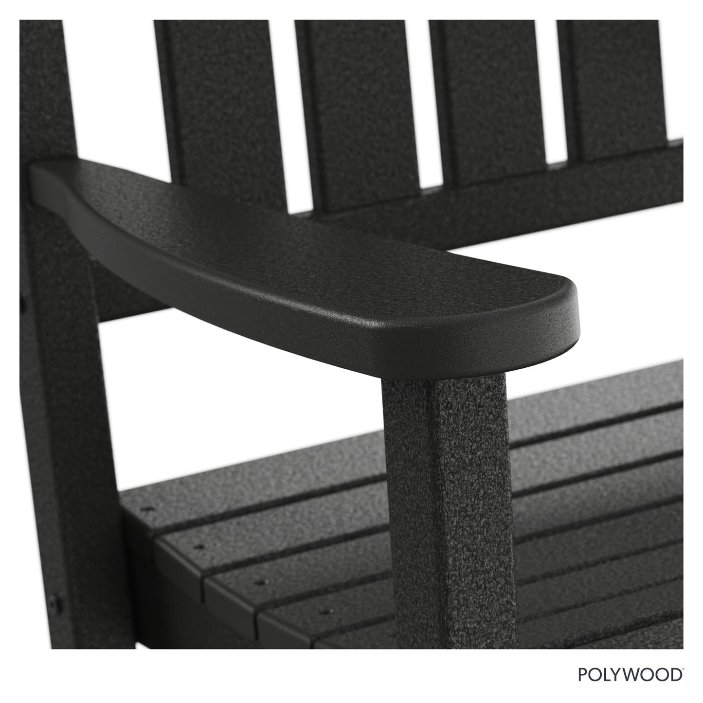 POLYWOOD Presidential Rocking Chair in Black
