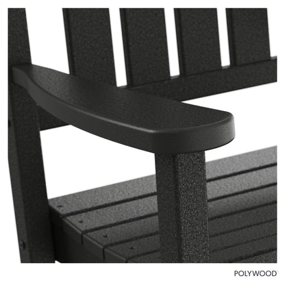 POLYWOOD Presidential Rocking Chair in Black