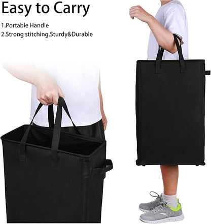 Odonata Slim Laundry Hamper Handles Collapsible Laundry Basket Thin Dirty