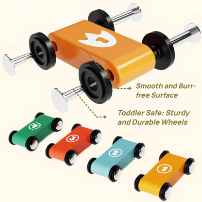 Toddler Toys for 1-2 Year Old Boy, Montessori Toys for 1 Year Old, First Birthday Gifts, 2 in 1 Pounding Toys and Wooden Car Ramp