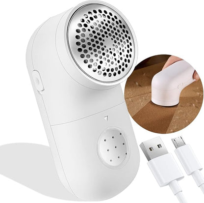 Fabric Shaver, Electric Lint Remover, 2.0 USB Rechargeable Fabric Defuzzer