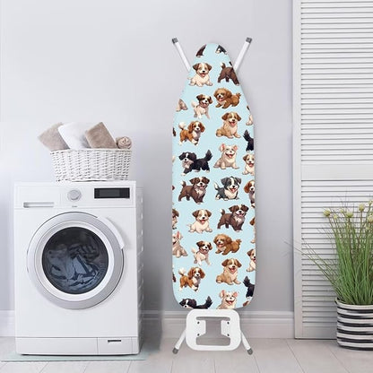 Sprowallow Cute Dogs Ironing Board Cover and Pad 15x54 Inch Thick Padding