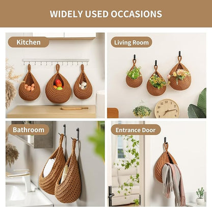 Boho Wall Hanging Fruit Baskets
