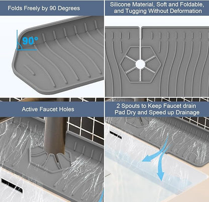 Faucet Guard - 90 Foldable Drain Mat