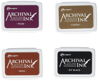 Ranger RGRAIMK.57680 Ranger Archival Mini Ink Pad Set 2 Archival Ink Pad Set Mini 2
