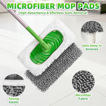 6 Pack Reusable Mop Pads Compatible