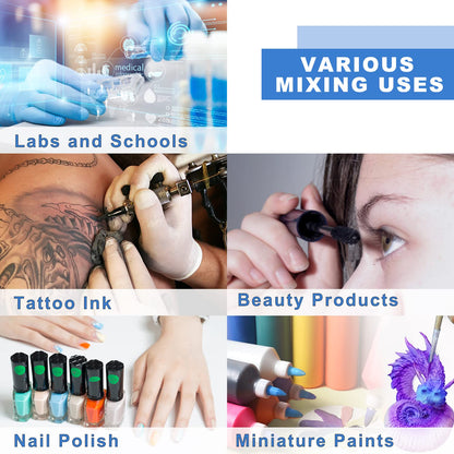 ONiLAB Mini Vortex Mixer with Touch Function, Lab Mixing, Nail Polish,Tattoo Ink,Eyelash Adhesives and Acrylic Paints Mixing, Lab Vortexer for Centrifuge Tubes and Test Tubes,Green