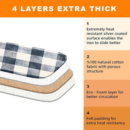 Ironing Board Cover 15x54 Inch- Standard Cotton Cover