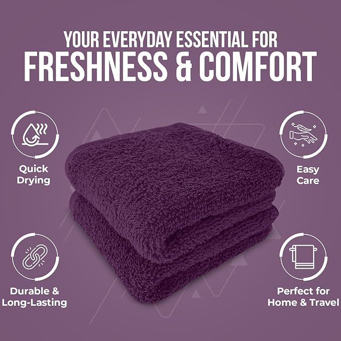 DAN RIVER 24 Pack Wash Cloths for Showering