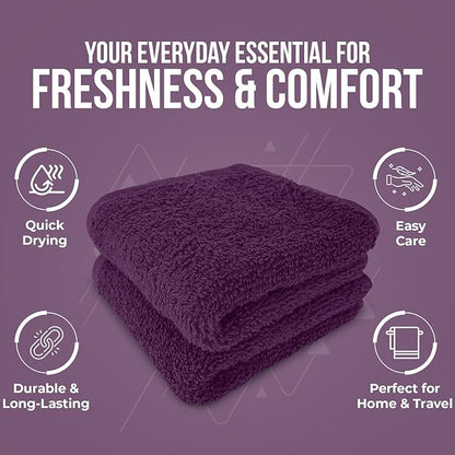 DAN RIVER 12 Pack Wash Cloths for Showering