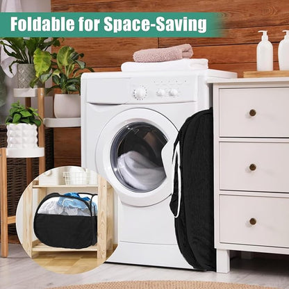 Collapsible Laundry Baskets, Tear Proof Pop Up Laundry Hamper