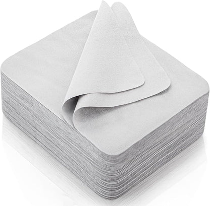 100 Pack Microfiber Glasses Cleaning Cloth, Ultra Soft Eyeglasses Wipe Suede